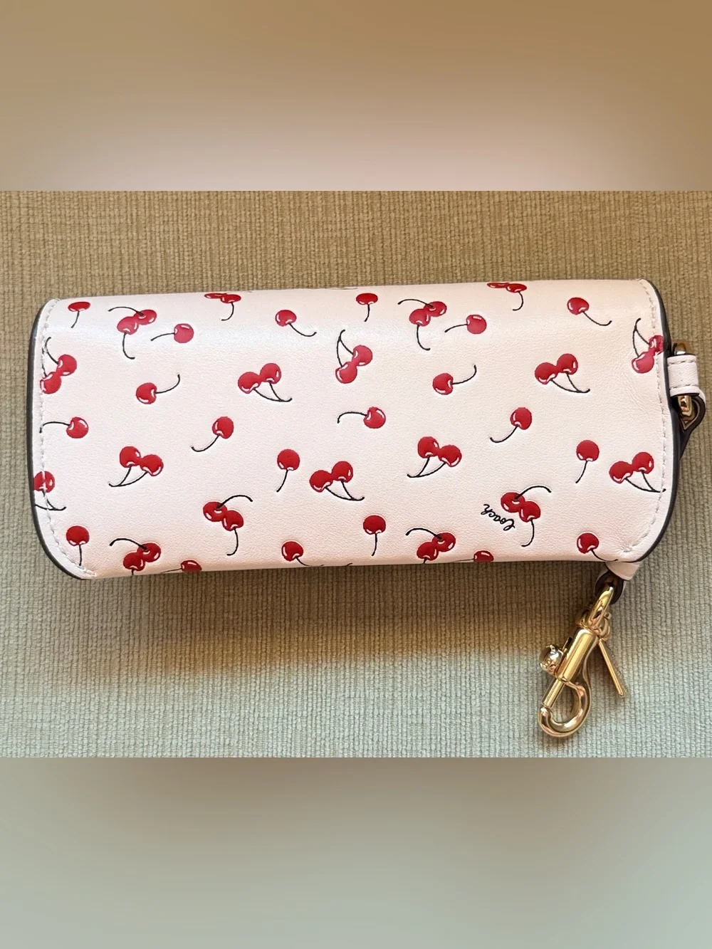 COACH Sunglasses Case with Cherries 🍒 Print NWT